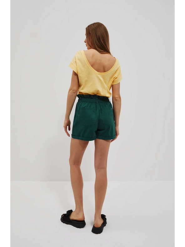 Moodo Moodo tamno zelene ženske kratke hlače