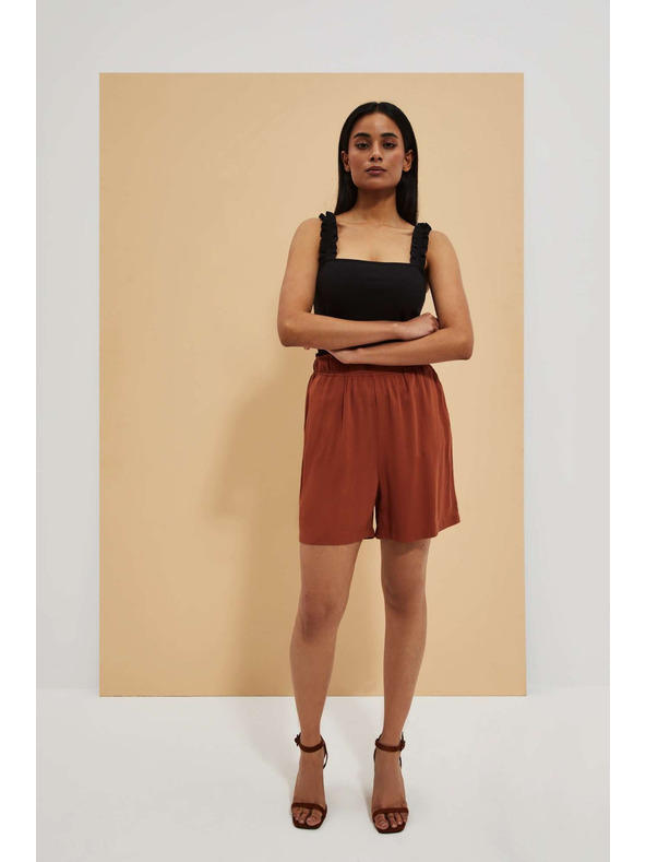 Moodo Smeđe ženske kratke hlače Moodo