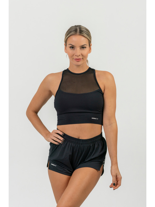 Nebbia FIT Activewear kratke hlače sa skrivenim džepom 442 XS, crne