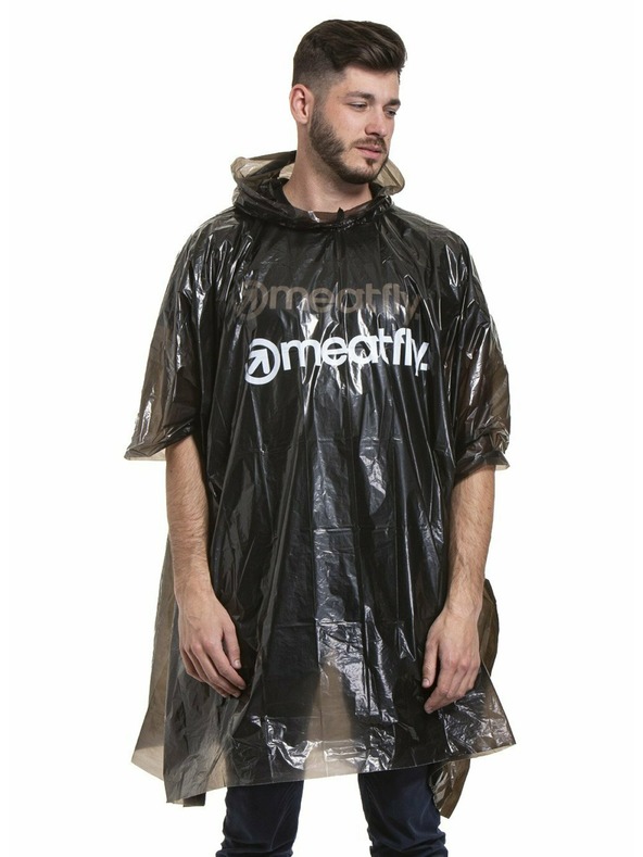 Meatfly Meatfly kišni ogrtač - poncho Rainmann A | Crna | Veličina