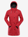 ALPINE PRO Crveni ženski vodootporni kaput s membranom ptx Alpine Pro PERFETA