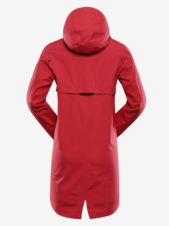 ALPINE PRO Crveni ženski vodootporni kaput s membranom ptx Alpine Pro PERFETA