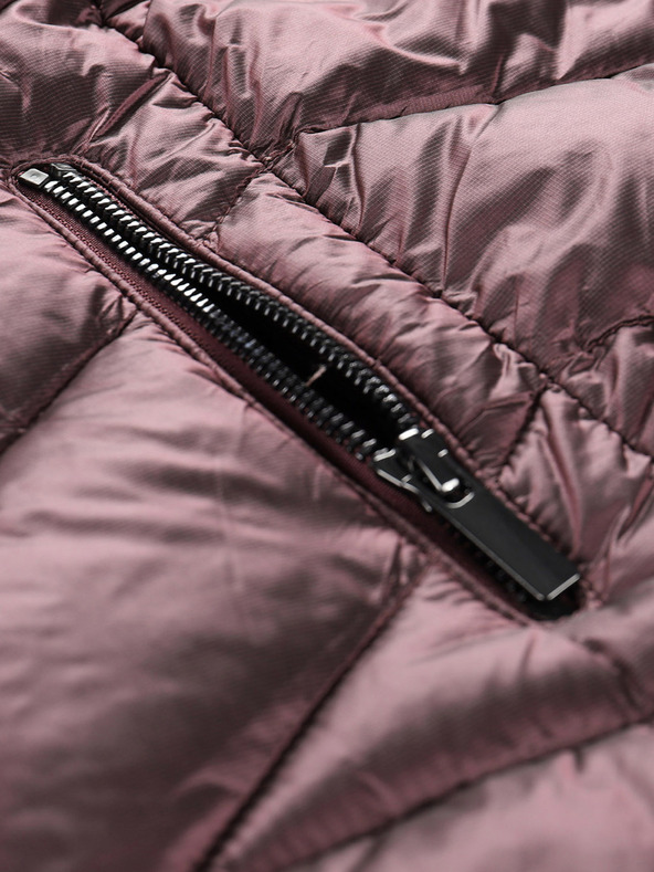 ALPINE PRO Dugi ženski ultralagani kaput ALPINE PRO OREFA roza