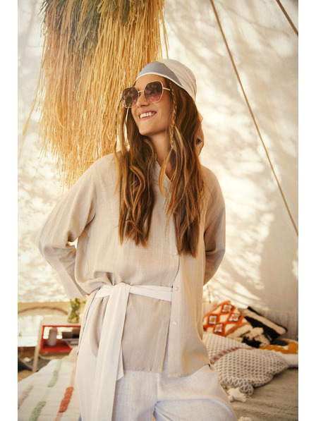 Moodo Ženska bež košulja Moodo