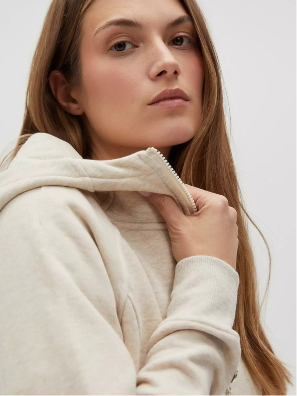 Moodo Moodo ženska majica s kapuljačom bež boje