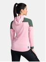 Kilpi Kilpi MEMPHIS-W ženska svijetloružičasta sportska majica s kapuljačom od rastezanja