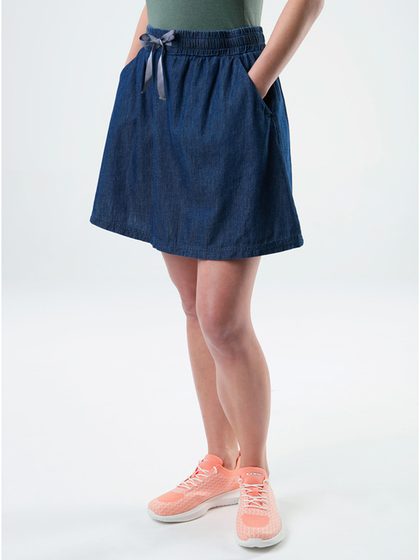 Loap Tamno plava ženska suknja s džepovima LOAP