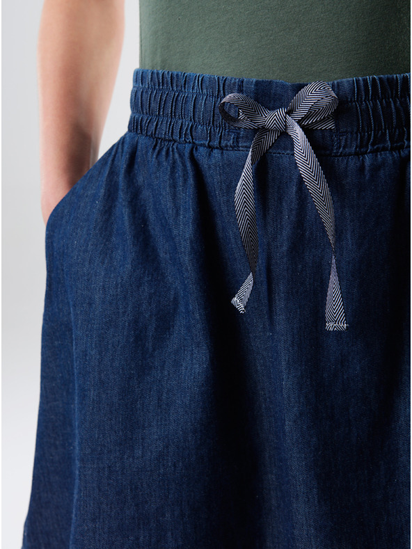 Loap Tamno plava ženska suknja s džepovima LOAP