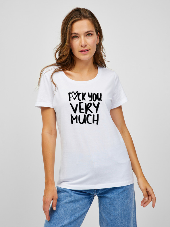 ZOOT.Original Bijela ženska majica Zoot Original Fuck you very much