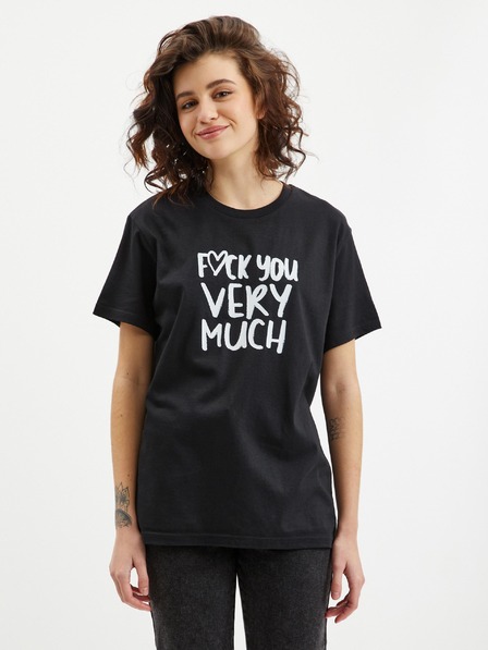 ZOOT.Original Crna ženska majica Zoot Original Fuck you very much