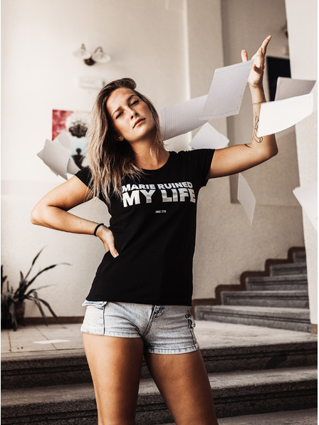 ZOOT.Original Crna unisex majica ZOOT Original Marie Terezia