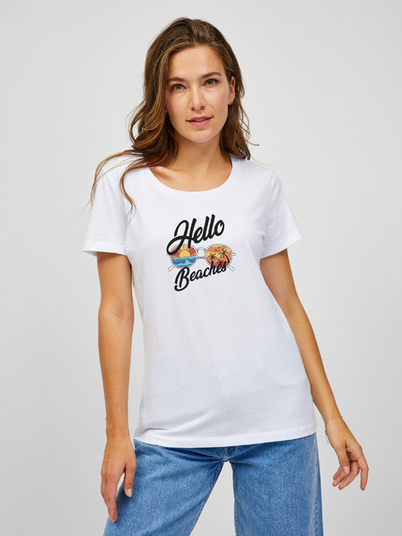 ZOOT.Original Bijela ženska majica ZOOT.Original Hello beaches