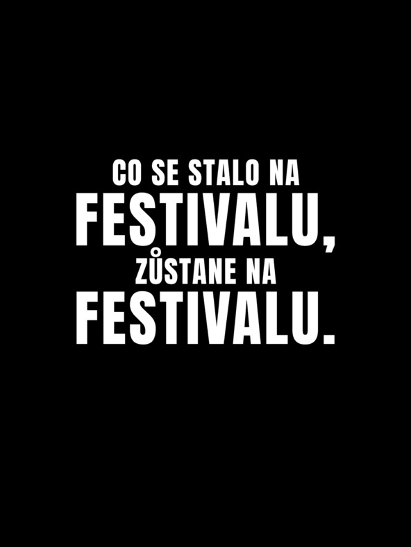 ZOOT.Original Crna ženska majica kratkih rukava ZOOT.Original Što se dogodi na festivalu, ostaje na festivalu
