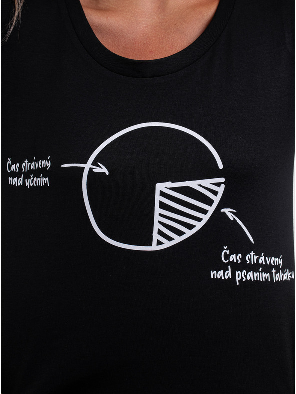 ZOOT.Original Crna ženska majica ZOOT Original Nema vremena za gubljenje