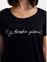 ZOOT.Original Crna ženska majica ZOOT Original Pišemo li danas?