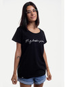 ZOOT.Original Crna ženska majica ZOOT Original Pišemo li danas?