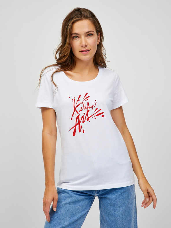 ZOOT.Original Bijela ženska majica ZOOT.Original Ketchup art