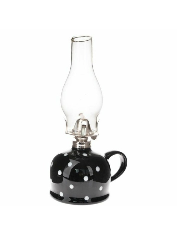 Casa de Engel Kerozinska lampa, crna na točkice, 0/9