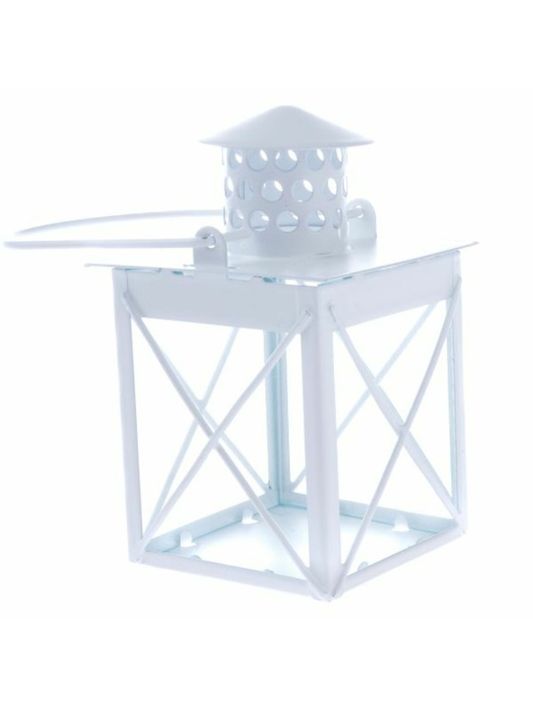 Casa de Engel Metalni fenjer, bijeli, 0/48