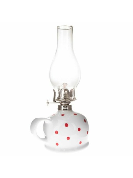 Casa de Engel Kerozinska svjetiljka, bijela s crvenim točkicama, 0/9