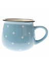 Casa de Engel Keramička šalica - svijetlo plava s točkicama, 770ml, 6/24