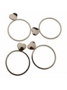Casa de Engel Metalni prsteni za salvete - set 4kom, 12/72