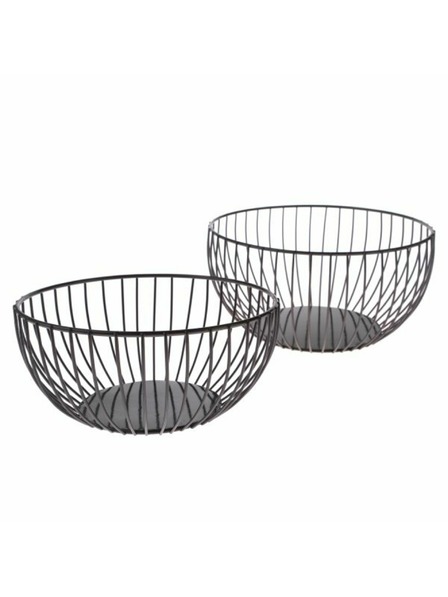 Casa de Engel Metalna posuda, crna - set od 2 komada, 0/6