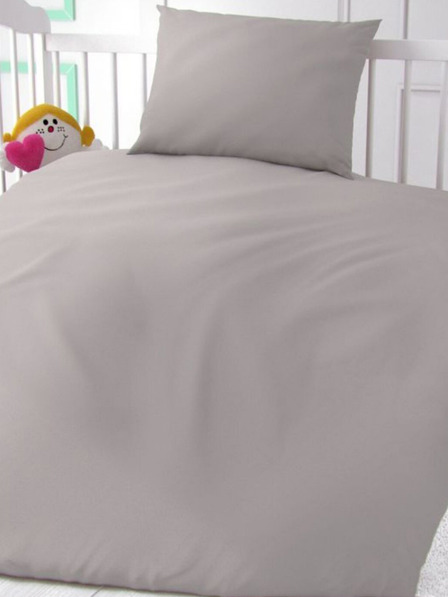Kvalitex Svijetlo siva pamučna posteljina