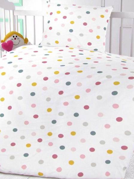 Kvalitex Pamučna posteljina za dječji krevet Lopte na bijelom Kvalitexu