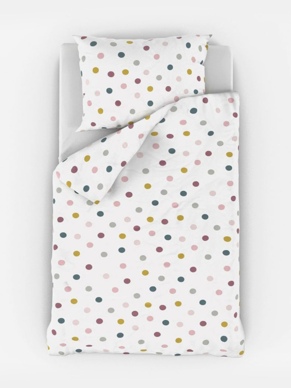 Kvalitex Pamučna posteljina za dječji krevet Lopte na bijelom Kvalitexu