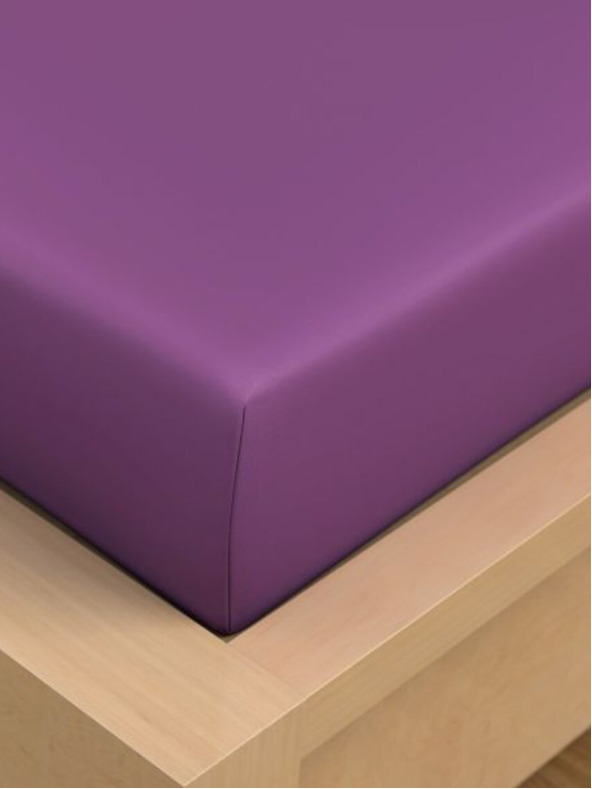 Kvalitex Pamučna plahta 150x230cm ljubičasta Kvalitex