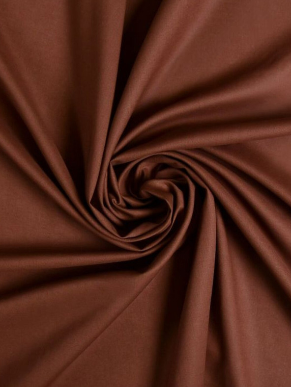 Kvalitex Cerada pamučna plahta 150x230cm tamno smeđa