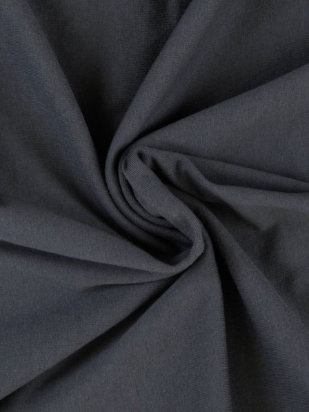 Kvalitex Jersey plahta za jednokrevetnu posteljinu 120x200cm tamno siva Kvalitex