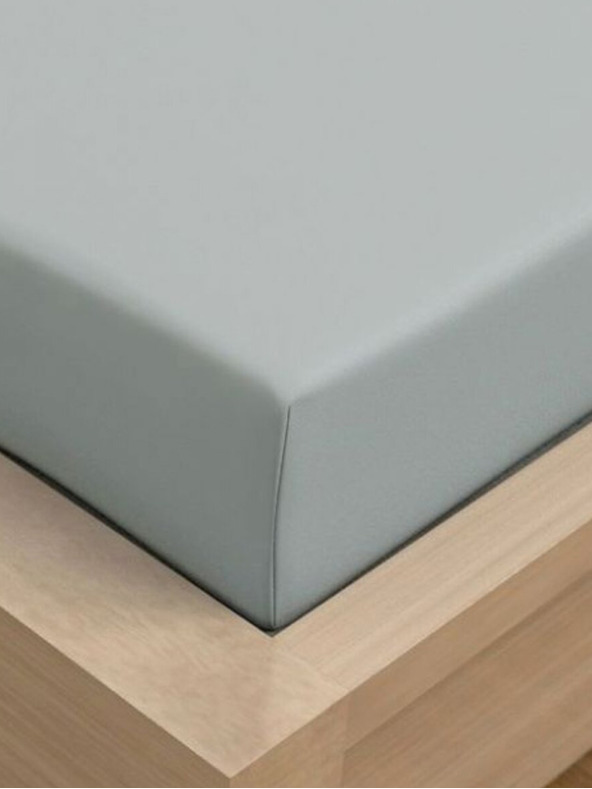 Kvalitex Jersey plahta s likrom 140x200cm svijetlo siva