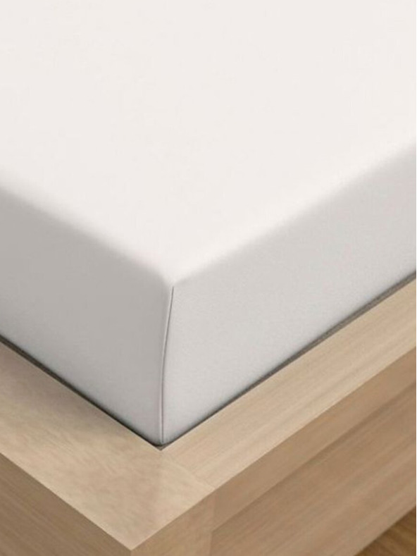 Kvalitex Jersey posteljina s likrom za jednu osobu 90x200cm bijela Kvalitex