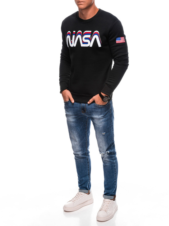 Edoti EDOTI Muška majica bez kapuljače, crna