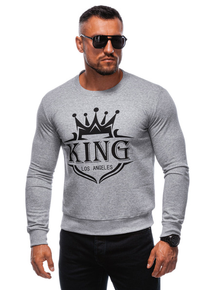 Edoti EDOTI Muška majica bez kapuljače, siva