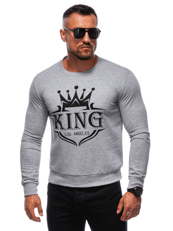 Edoti EDOTI Muška majica bez kapuljače, siva