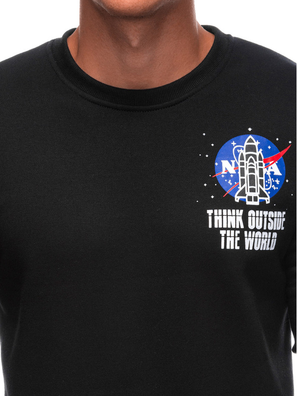 Edoti EDOTI Muška majica bez kapuljače, crna