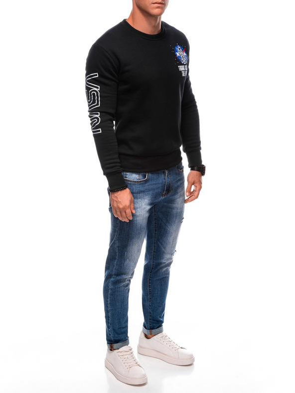 Edoti EDOTI Muška majica bez kapuljače, crna