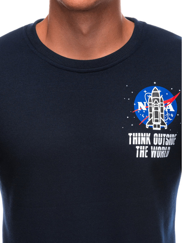 Edoti EDOTI Muška majica bez kapuljače, tamnoplava