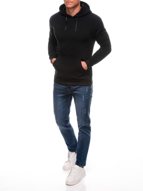 Edoti EDOTI Muška majica s kapuljačom, crna