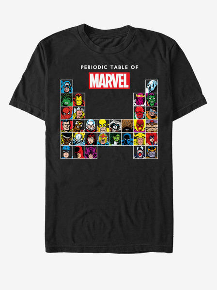 ZOOT.Fan Crna unisex majica ZOOT. Fan Marvel Periodic Marvel