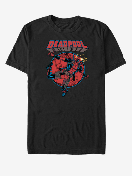 ZOOT.Fan Crna unisex majica kratkih rukava Marvel Falling Dummy