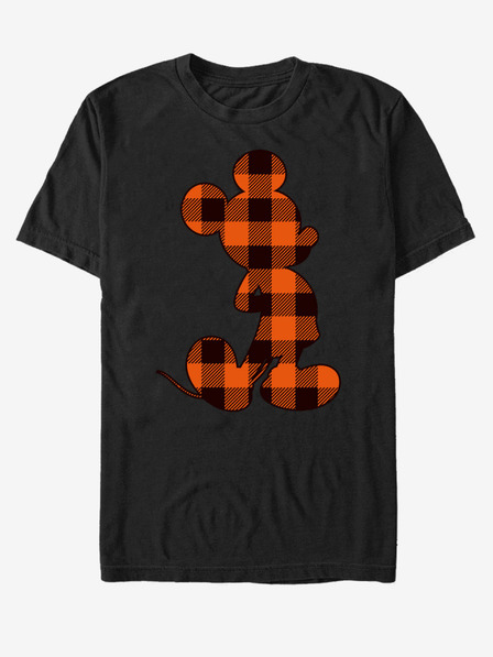 ZOOT.Fan Disney Autumn Buffalo Check Mickey unisex crna majica