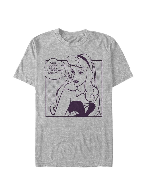 ZOOT.Fan Disney Aurora Comic muška prošarana siva majica
