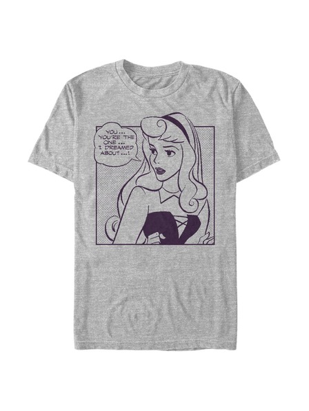 ZOOT.Fan Disney Aurora Comic muška prošarana siva majica