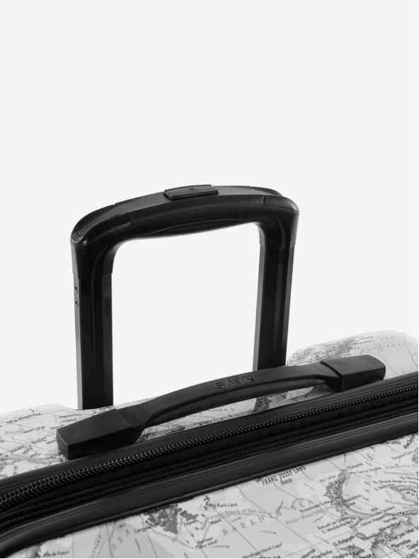 Heys Set od tri uzorkovana putna kofera u bijeloj boji Heys Journey 3G S,M,L Black/White Map