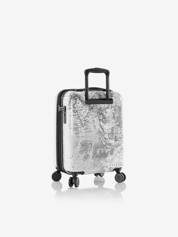 Heys Set od tri uzorkovana putna kofera u bijeloj boji Heys Journey 3G S,M,L Black/White Map