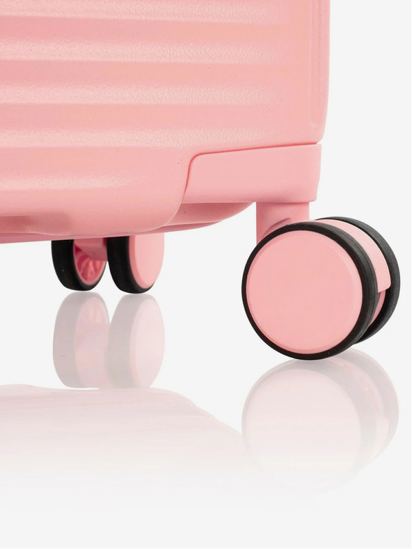 Heys Set od tri ženska putna kofera u ružičastoj boji Heys Pastel S,M,L Blush
